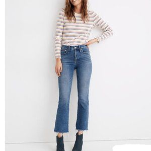 Madewell Cali Demi-Boot Jeans with Raw Hem